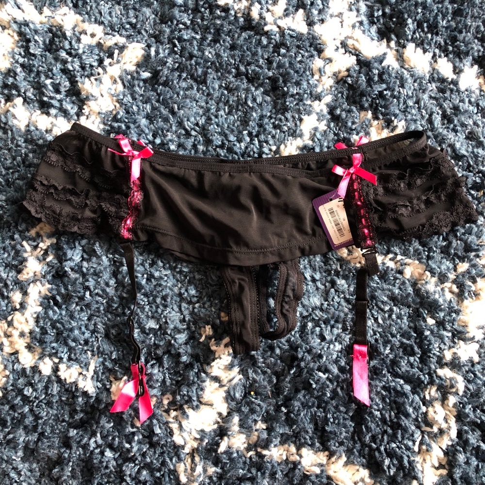 3/$20 Crotch less Panty Garter NWT